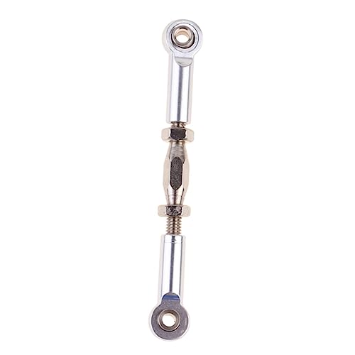 Vaguelly 6pcs Rc Car Rod Linkage Aluminum Turnbuckles for Scale Vehicles Easy to Install Adjust - color: Silver