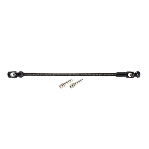 Steel Cut to Length Driveshaft Universal Joint Drive Shaft 68-229mm 2PCS for 1/10 RC Crawler LCG Rigs Sportys Scalers Capra SCX10 Pro (Black) - color: Black