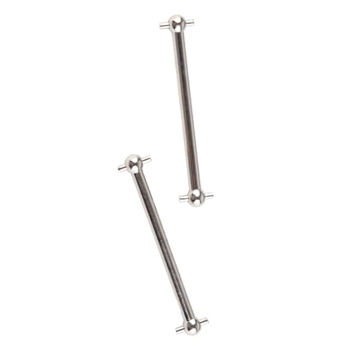 VGEBY Rear Drive Shaft, Durable Metal 2PCS Dog Bone Drive Shaft for 1/16 Scale RC Spare Parts Upgrades for RC Hobbyists Racing Off-Road Maintenance