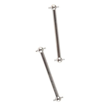 VGEBY Rear Drive Shaft, Durable Metal 2PCS Dog Bone Drive Shaft for 1/16 Scale RC Spare Parts Upgrades for RC Hobbyists Racing Off-Road Maintenance