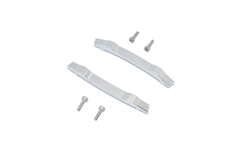 GPM 6PC Set Upgrades Aluminum Roof Skid Plate for 1/10 4WD Hoss 4X4 VXL 3S (90076-4) RC Cars (Silver)