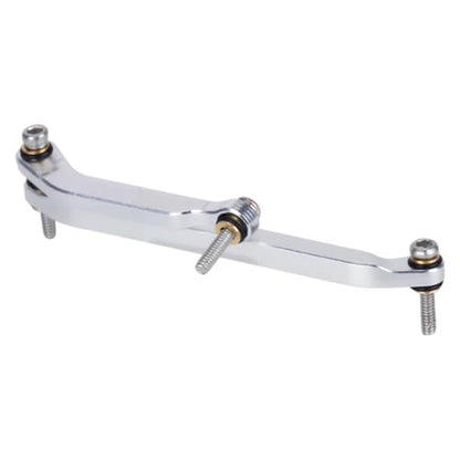 RC Steering Link Aluminum Alloy Steering Rod Linkage Remote Control Truck Replacement CNC Machined Part Suitable for SCX30 Model, Silver - color: Silver
