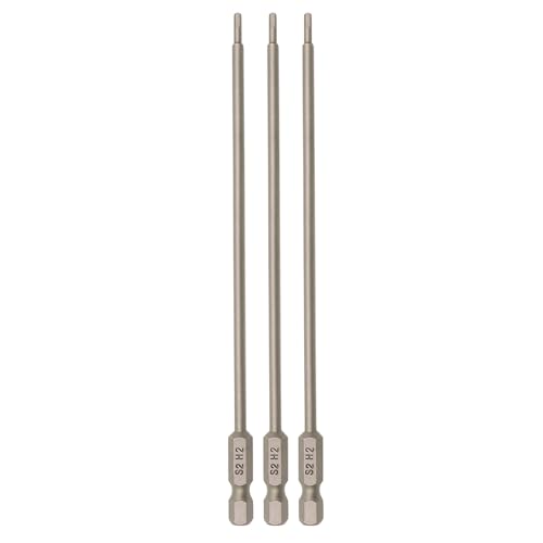 RC Hex Bit 6 Inch Power Bits 4mm for Screwgun/Power Drill(2MM X 3PCS) | High-speed Steel Precision Screwdriver Bits,Hex Head Allen Wrench Drill Bit Set,Magnetizable Tips,S2 alloy steel - size: 2MM X 3PCS