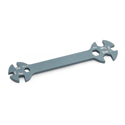 Special Tool Wrench 3/4 / 5/5.5/7 / 8MM Remote Control Car Multifunction Tool Turnbuckle Wrench Suitable for Repair Work Remote Control Car Turnbuckle - color: Blue