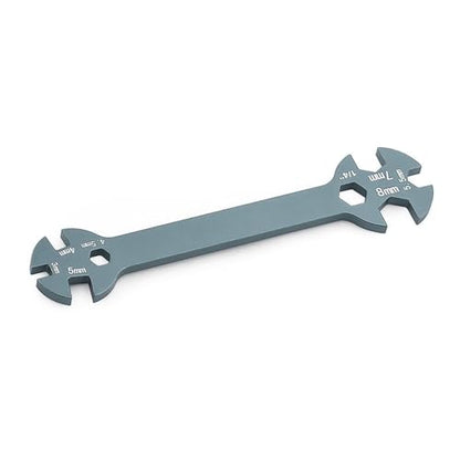 Special Tool Wrench 3/4 / 5/5.5/7 / 8MM Remote Control Car Multifunction Tool Turnbuckle Wrench Suitable for Repair Work Remote Control Car Turnbuckle - color: Black