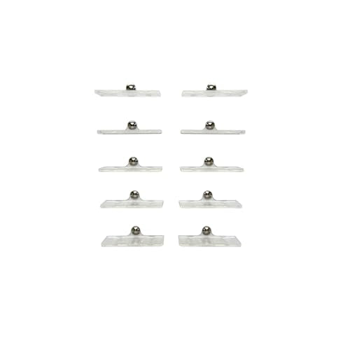 Triple Seven Wall Mount Display Holder - Easily Show Off Your Die-Cast Collection on Drywall - Quick and Simple Pushpin Installation - Holds & Displays Wheels & Stranded Cars - size: (Pack of 25) CLEAR