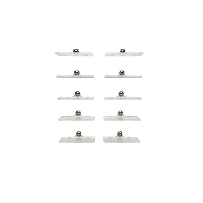 Triple Seven Wall Mount Display Holder - Easily Show Off Your Die-Cast Collection on Drywall - Quick and Simple Pushpin Installation - Holds & Displays Wheels & Stranded Cars - size: (Pack of 25) CLEAR