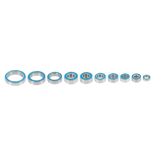 RC Crawler Sealed Bearing Set 1/10 Scale 55Pcs for Axles Transmission Compatible with G63 6X6