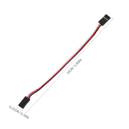 Garneck 10Pack RC Extension Cable 15cm: 3-Pin Female to Female Extension Wire Compatible with RC Airplane Car Helicopter Receiver Controller DIY Electronics