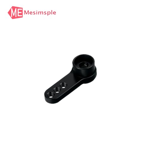 Aluminum 25T Steering Servo Arm Horn for 1/16 H16BM H16DR H16PL 16207 16208 16209 16210 H16 RC Car Series Upgrades Part Black