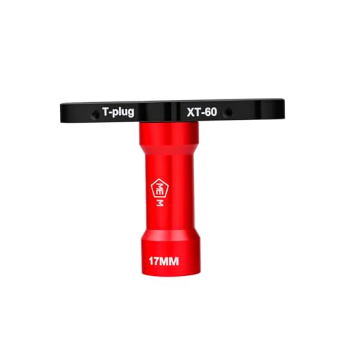 T-Plug XT-60 Hole 17mm Wheel Hex Hubs RC Car Wrench Spanner Repair Tools for 1/7 1/8 1/10 Scale RC Car Upgrade Parts