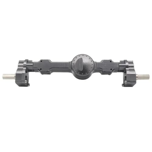 CNC Metal Front and Rear Portal Axle Assembly with Steel Gears for MN99S D90 D91 MN98 MN45 FJ45 1/12 RC Crawler Car Upgrades Parts (Titanium Rear) - color: Titanium Rear