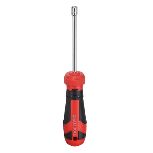 HARFINGTON SAE Nut Driver 7/32" CR-V Non-Magnetic Tip Hollow Shafts Hex Socket Screwdriver with Anti-Slip Handle for Automobile Repair Bit Driver - size: 7/32"
