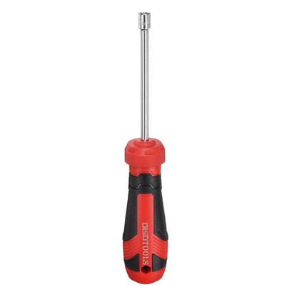 HARFINGTON SAE Nut Driver 7/32" CR-V Non-Magnetic Tip Hollow Shafts Hex Socket Screwdriver with Anti-Slip Handle for Automobile Repair Bit Driver - size: 7/32"