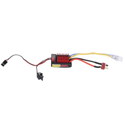 60A RC ESC, Powerful Performance with 320A Current for 1/10 1/16 Scale RC Cars, Compatible with 380 390 540 550 Brushed Motors