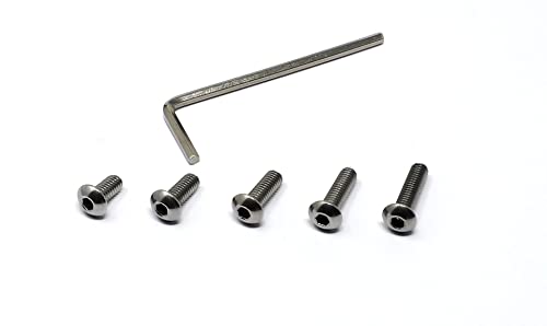 iexcell 100 Pcs M4 x 8/10/12/14/16 Stainless Steel 304 Hex Socket Button Head Cap Screws Bolts Assortment Kit - size: M4 x 8/10/12/14/16mm
