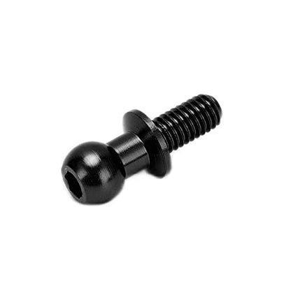 Dilwe 10pcs RC Aluminum Alloy Ball Link Track Rod Ball Screw Link Rod Shock Absorber End Compatible with TT01 TT02 RC Car(Black)