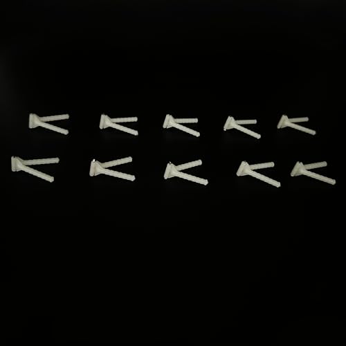 10PCS RC Airplane Plastic Needle Hinge Pin Hinge for RC Plane Helicopter Aircraft DIY Model Plane Fix Wing Parts Foam Model Plane Replacement (3x48mm) - style: 3x48mm