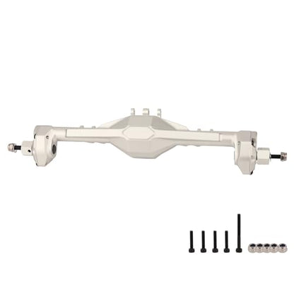 1/10 CNC Aluminum Alloy Integrated Front & Rear Portal Axle for SCX10 II Element Enduro GEN8 RGT EX86100 90046 90047 RC Crawler Upgrade Part (Silver)