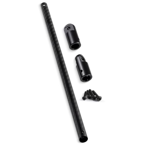 Que-T 1/8 RC Carbon Fiber Center Brace Bar for Arrma Vendetta Infraction 3S BLX Central Chassis Support Bar Upgrade (Black) - color: Black