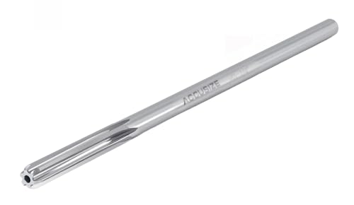Accusize Industrial Tools 1/4'' H.S.S. Straight Shank Straight Flute Chucking Reamer, Flute Length 1-1/2'', Oal 6'', Right Hand, 6 Flute, 5015-0045 | 1/4" HSS Straight Shank Straight Flute Chucking Reamer, Flt Len 1-1/2", OAL 6", Right Hand Cut, 6 Flute,