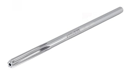 Accusize Industrial Tools 1/4'' H.S.S. Straight Shank Straight Flute Chucking Reamer, Flute Length 1-1/2'', Oal 6'', Right Hand, 6 Flute, 5015-0045 | 1/4" HSS Straight Shank Straight Flute Chucking Reamer, Flt Len 1-1/2", OAL 6", Right Hand Cut, 6 Flute,