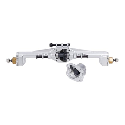 +10mm Diamond CNC Portal Axles with Lay Down Servo Mount & Links for 1/18 RC Crawler TRX4M Axle Upgrade Parts (Silver-1Set) - color: Silver-1set