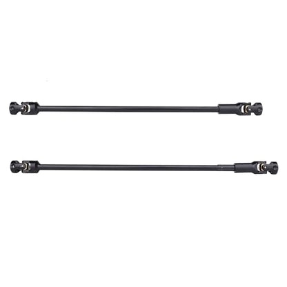 Cut to Length Drive Shaft Stainless Steel 232-248mm Universal Joint Driveshaft for 1/10 RC Crawler Axial SCX10 Capra TRX4 Redcat Gen8 Gen7 Upgrades Parts(Black) - color: Black