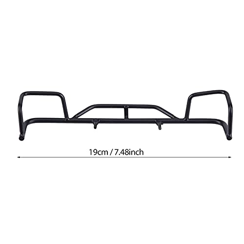 RC Front Rear Bumper, 19cm/7.48in Model Vehicle Upgrades Parts Accessories Metal Front Rear Bumper for TF2 / TF1 1/10 Scale RC Crawler Car