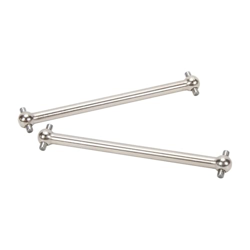 RC car Components Compatible with Losi for LMT LOS242049 LOS04027 LOS04021 LOS04024 1/8 RC Car Parts Steel Rear Dogbones Drive Shaft 5x87mm(Silver) - color: Silver