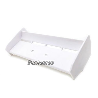 1/10 RC Car Force Rear Spoiler High Down Force Body Wing Tail Compatible with 1:10 Scale RC Off Road Short Course Truck Buggy Racing Car (White) - color: White