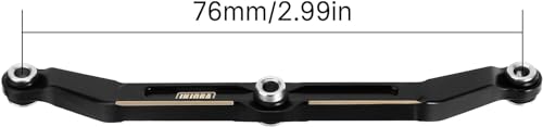 INJORA Brass Steering Blocks Knuckle, Steering Link and Caster Blocks C-Hubs Set for TRX4M 1/18 RC Crawler Upgrade Parts, Black
