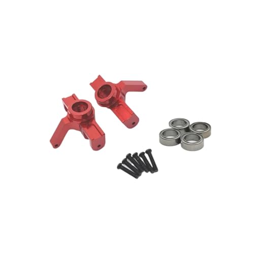 RC Car Upgrade Part for Mjx 16207 16208 16209 16210 1/16 Front Steering Cup and Bearing Rc Model Crawler Car Truck for Buggy Accessories Upgrade Parts(Red) - size: Red
