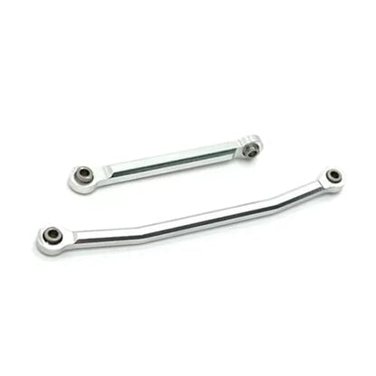 for FMS for FCX24 1/24 Rc Model Crawler Car Truck for Buggy Metal Steering Rods Linkage Tie Link Upgrade Parts Kit RC Links Linkage(Silver) - color: Silver