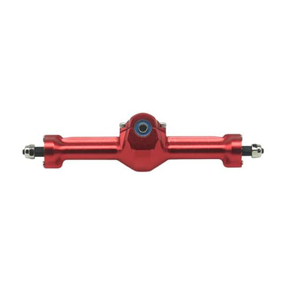 Aluminum Front/Rear Axle with Brass Kunckles/Steering Link/Gear/Bearing/CVD Whole Set for SCX30 Cars Upgrade Parts BK: Black R: Red (Red) - color: Red