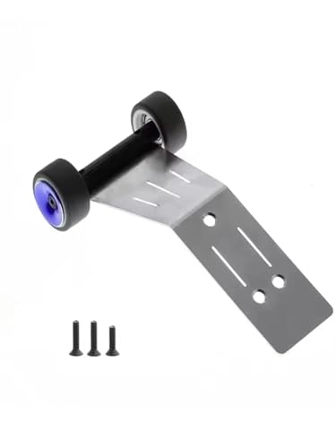 RC car Components Compatible with Traxxas for Mini for MAXX Monster Truck RC Car Upgrade Parts Accessories Metal Wheelie Bar DIY 107154 1(Blue) - color: Blue