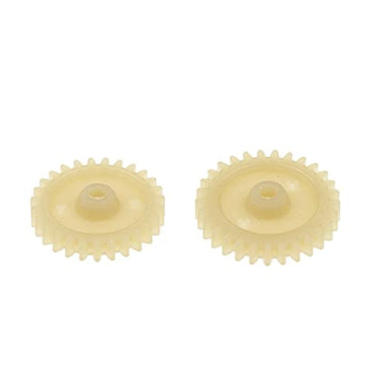 Replacement Part For 2Pcs Plastic Racing Car 1/28 Reduction Gears 27/29 Pinion For K989-31 Kits RC Car Parts