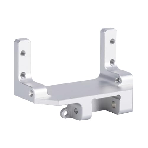 SCX10 III Servo on Axle Mount, AR45P Portal Axle 4-Link Suspension for 1/10 RC Crawler Car SCX10 III Aluminum Alloy Upgrade Parts (Silver) - color: Silver