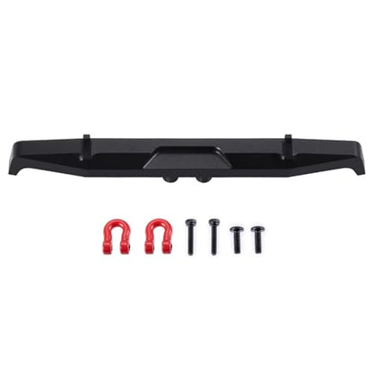 RC Bumper For TRX-4M K10 1/18 Aluminum Anti-collision Bumper With Tow Hook RC Crawler Car Upgrade Parts Accessories(Rear) - size: Rear