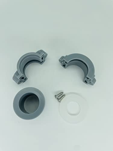Replacement Coupling Connector Seal Kit for Coleman Lay-Z-Spa 1A+2B/C | Pump Fittings Screw Nut Nipple, Leak Repair Washers Gaskets, Durable Rubber, Easy Install, Fix E02 Error - color: 1A2BC Split nut