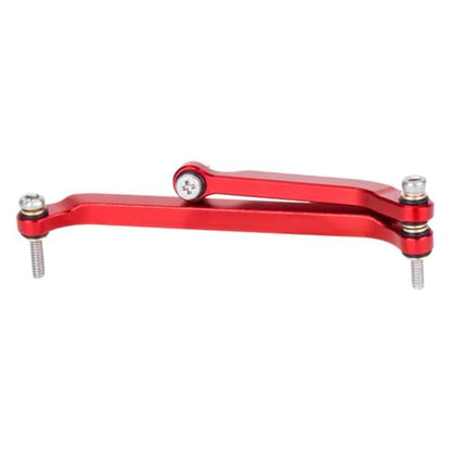 RC Steering Link Aluminum Alloy Steering Rod Linkage Remote Control Truck Replacement CNC Machined Part Suitable for SCX30 Model, Red - color: Red