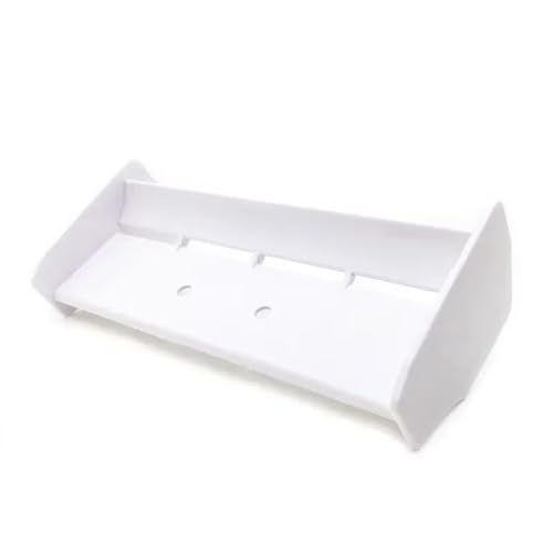 for HSP 94106 94107 94166 1/10 RC for Racing Car Off-Road for Buggy Truck S279 Soft Plastic Rear Spoiler Tail Wing RC Car Repair Kit(White) - size: White