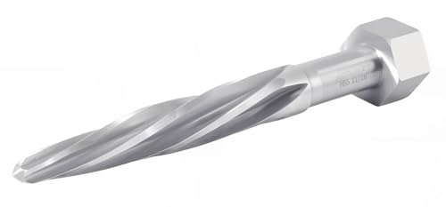 Accusize Industrial Tools H.S.S. Aligning Reamer - 11/16'' Diameter, 4-1/2'' Flute Length, 6-1/2'' OAL, Hex Shank, Spiral Flute, 0523-6025 | HSS Aligning Reamer, 11/16" Dia, 4-1/2" Flute, 6-1/2" OAL, Hex Shank, Spiral Flute - size: 11/16 inch