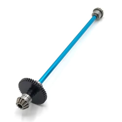 for Wltoys for 144001 144002 144010 1/14 Center Drive Shaft Assembly Steel Reduction Gear 27T Motor Gear RC Car Upgrade Parts RC Car Repair Kit(Blue) - color: Blue