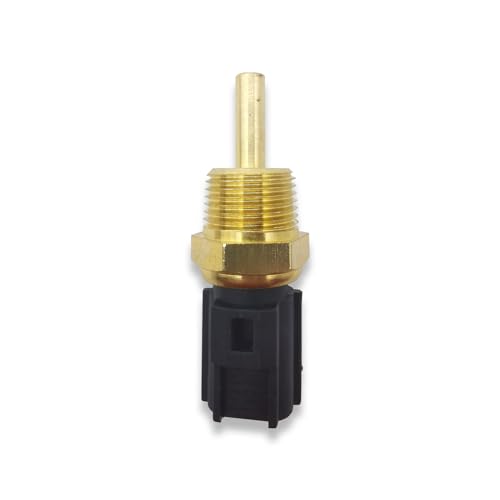 1 PC Car Engine Temperature Sensor, ECT Sensor Replacement, Vehicle Repair Kit, Compatible with Hyundai Mitsubishi Ford Water Temperature Sensor 39220-35710 MD-177572 1308A012 (Gold & Black)