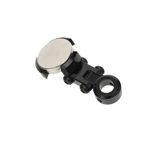 Aluminum Alloy Magnetic Invisible Body Post Mount Compatible for 1/10 SCX10 D90 RC Car Modification Kits (Black) - color: Black