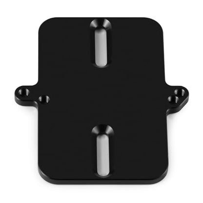 Electronic Mount Plate ESC Receiver Tray for Tra-xxas Mini Maxx | 4WD RTR Brushless Monster Truck 1/16 RC Car Upgrades Aluminum Black - color: Black