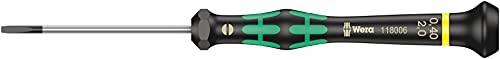 Wera 2035/6 A Kraftform Micro Slotted/Phillips Electronics Screwdriver Set and Rack, 6-Pieces - size: Slotted/Phillips: One Size