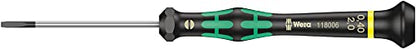 Wera 2035/6 A Kraftform Micro Slotted/Phillips Electronics Screwdriver Set and Rack, 6-Pieces - size: Slotted/Phillips: One Size