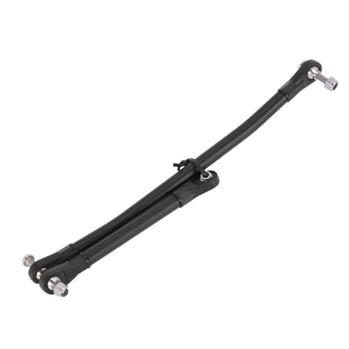 1/10 RC Crawler Aluminum Portal Front and Rear Axle Set for Axial SCX10 II 90046 90047 AR44 – CNC Alloy Axles with Steering Link Upgrade Parts for SCX10 Trucks (Black Front Axle) - color: Black Front Axle